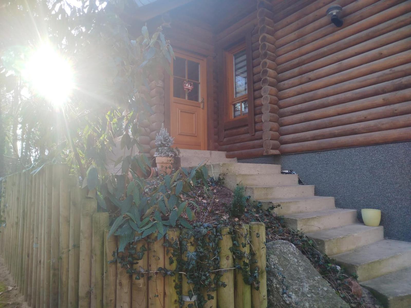 Holzhaus Am See Zernsdorf Exterior foto